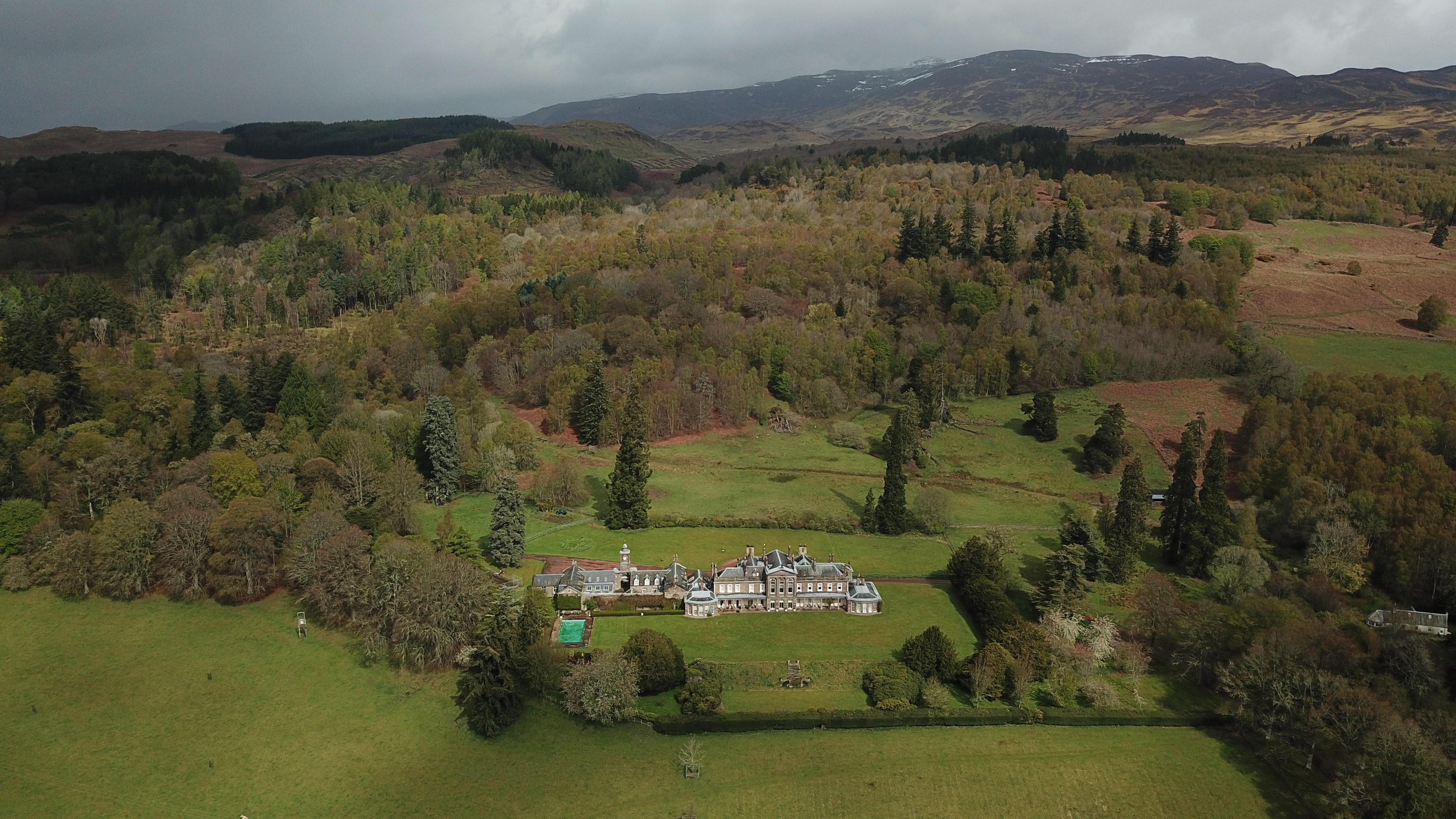 Lawers House - Aerial South Policies